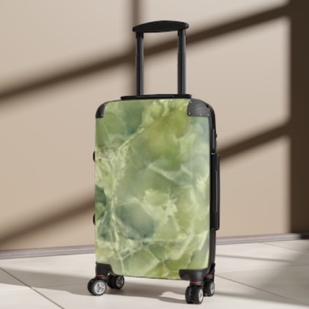 Light Green Marble Suitcases